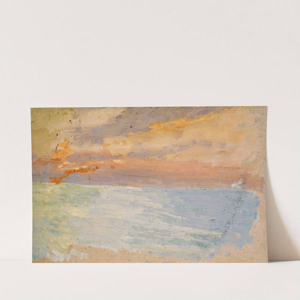 Meer mit untergehender Sonne by Ernst Schiess