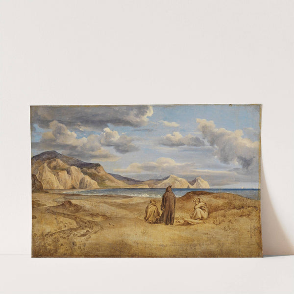 Meeresküste am Kap Orlando in Sizilien by Heinrich Reinhold