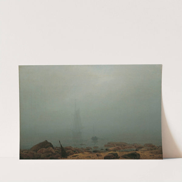 Meeresstrand im Nebel by Caspar David Friedrich