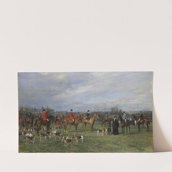 Meet Of The Quorn Hounds At Kirby Gate November 7 (1910) by Heywood Hardy