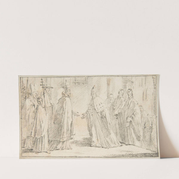 Meeting Between a Pope and Doge (1696–1770) by Giovanni Battista Tiepolo