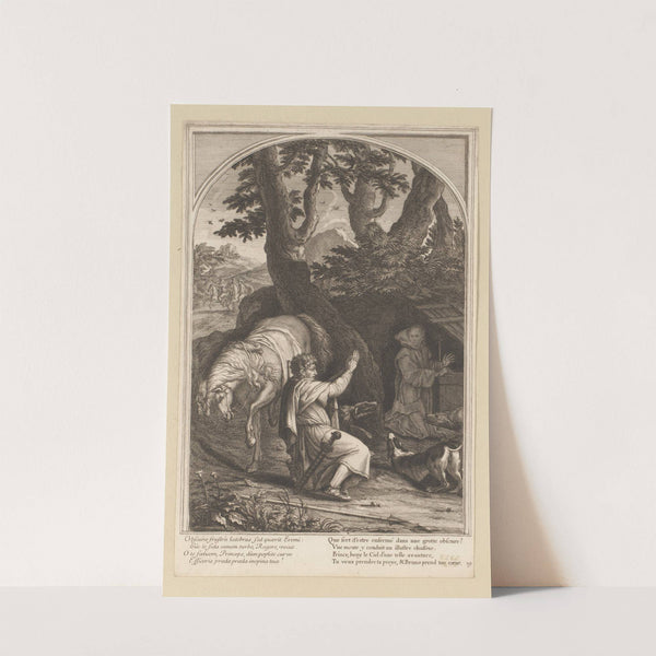 Meeting between Saint Bruno and Comte Roger (1623-1676) by François Chauveau