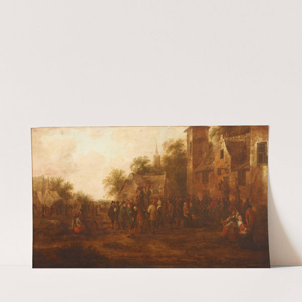 Meeting in Front of the Tavern by Nicolaes Molenaer