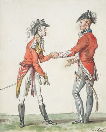 Meeting of English Officers