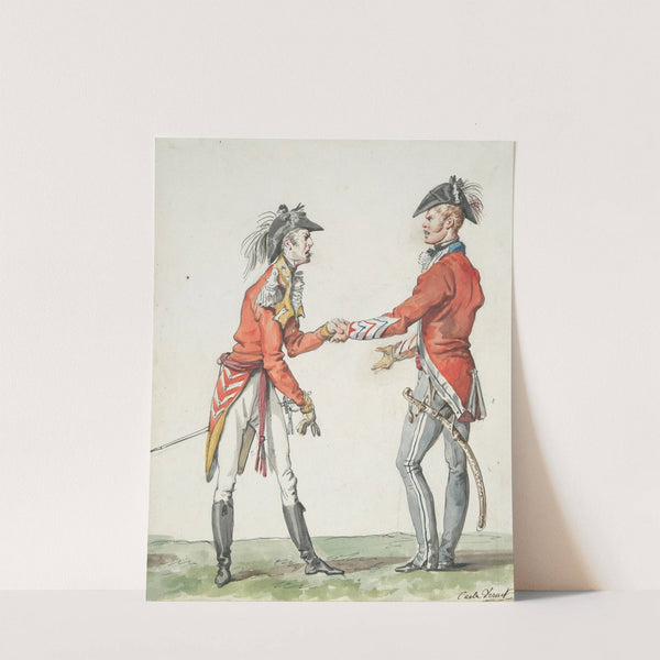 Meeting of English Officers by Carle Vernet