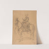 Mehmed II on horseback – study for the painting “Entry of Mehmed II into Constantinople” (1874) by Stanisław Chlebowski
