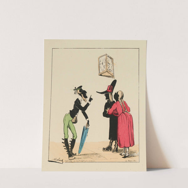 Mein Herr, je vous présente mon fiancé qui revient de France (1871) by Moloch (Alphonse Hector Colomb)