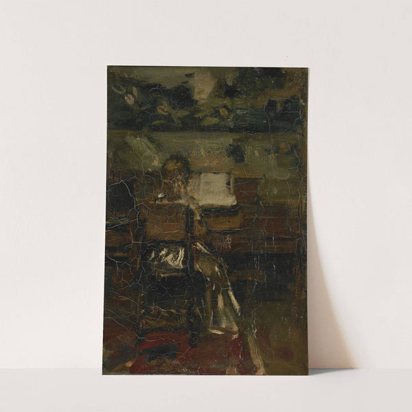 Meisje aan de piano by Jacob Maris