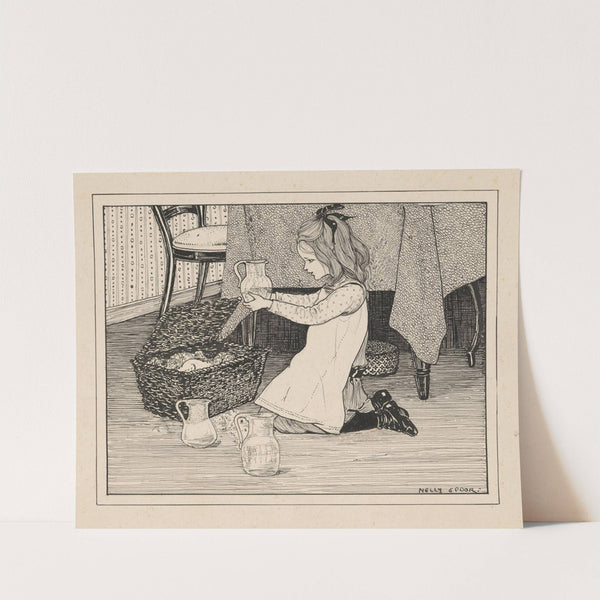 Meisje met een kan by Nelly Spoor