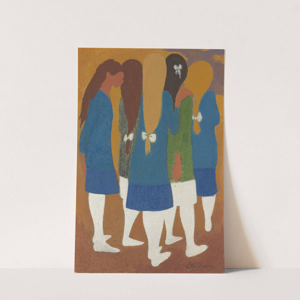 Meisjes met witte kousjes by Léon Spilliaert