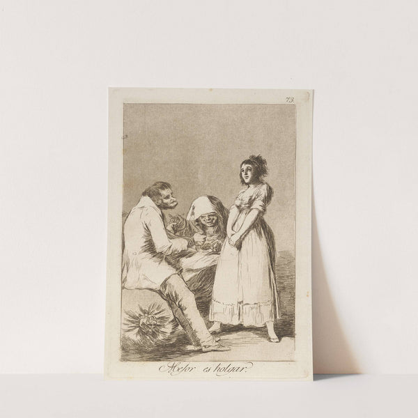 Mejor es holgar. (It is better to be lazy.) (1796-1797) by Francisco de Goya