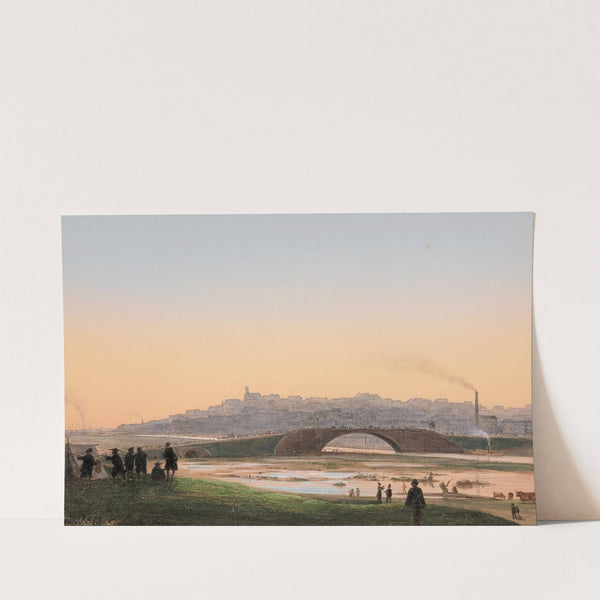 Melbourne from across the Yarra by Ludwig Becker