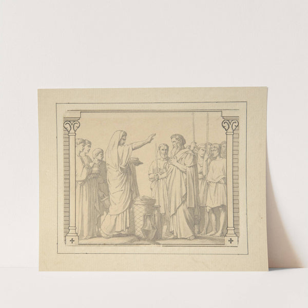 Melchizedek Presenting Abraham with Bread and Wine by Jean-Hippolyte Flandrin