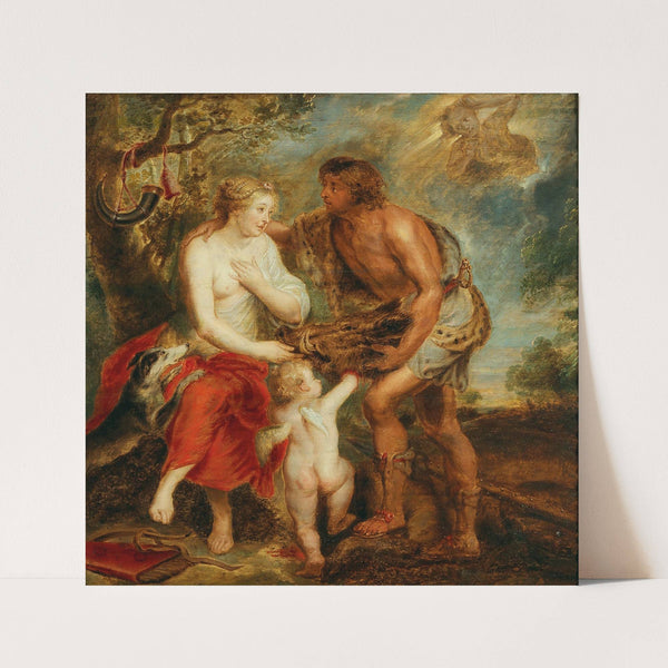 Meleager presenting the head of the Calydonian boar to Atalanta by Follower of Peter Paul Rubens