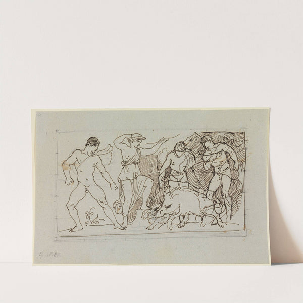 Meleager und Atalante by Moritz von Schwind