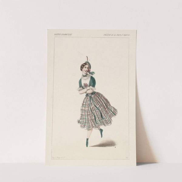 Melle. Camille, rôle de Jenny, dans Trilby. Theatre de la Porte St. Martin (1846) by Alexandre Lacauchie
