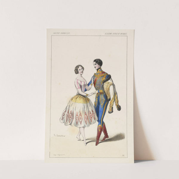 Melle Carlotta Grisi, rôle de Paquita, Petipa, rôle de Lucien d’Hervilly, dans Paquita 2e acte (1846) by Alexandre Lacauchie
