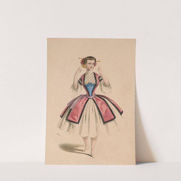 Melle Caroline, dans le ballet du Cheval de bronze (1857) by Alexandre Lacauchie