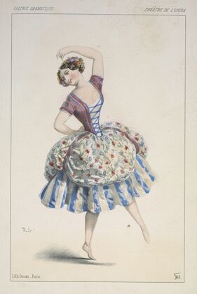 Melle. Cérito rôle de Paquerette, 1r tableau. (1851)