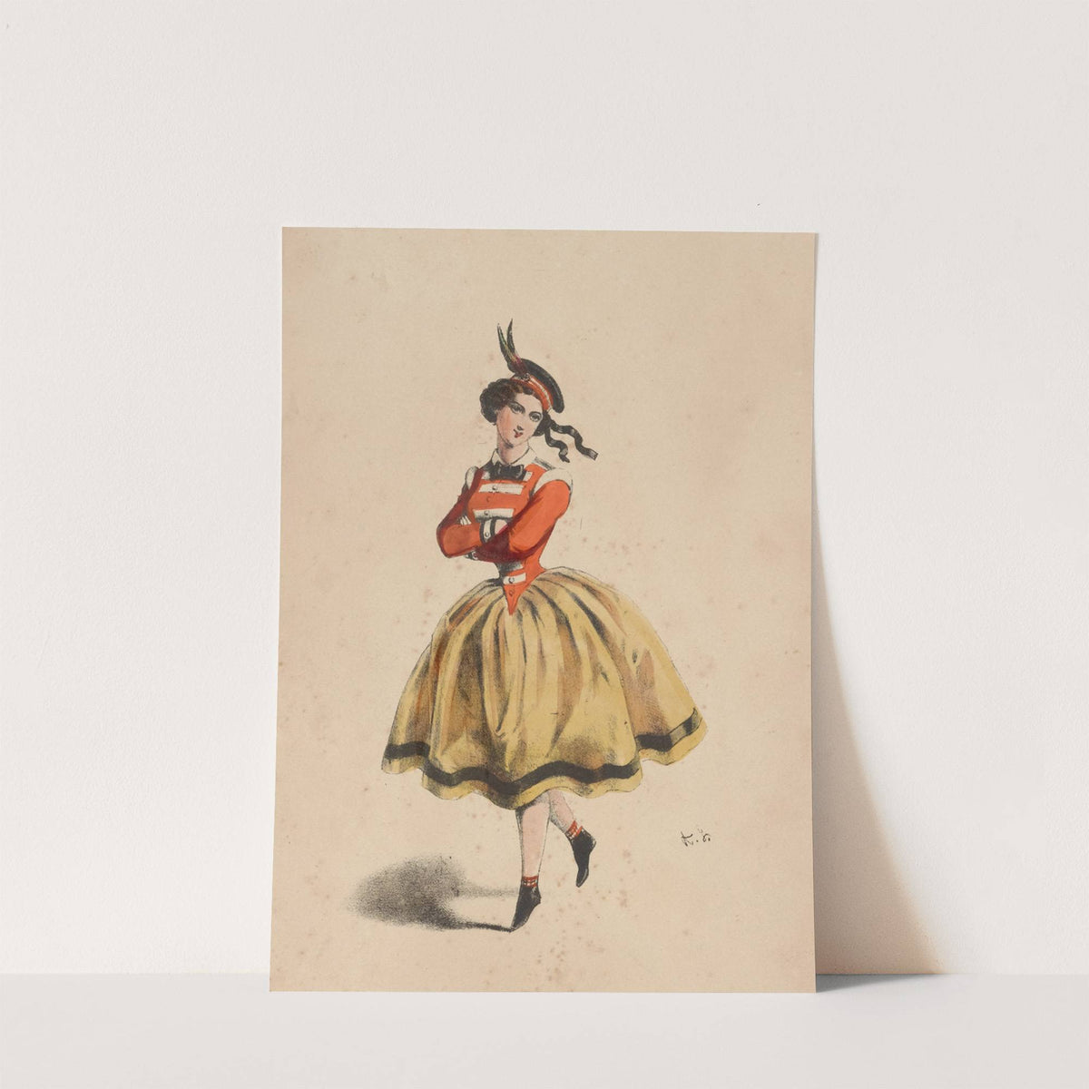 Melle Legrain dans Le corsaire, Théâtre de l’Opéra (1856) by Alexandre Lacauchie