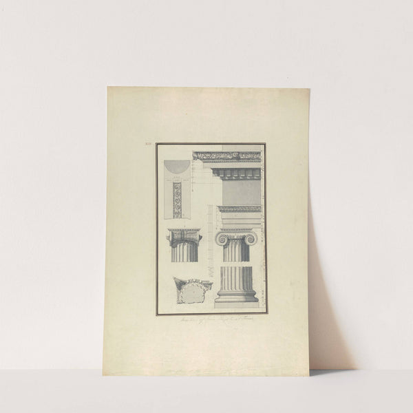 Members of an Ionic Temple at Teos by Giovanni Battista Borra