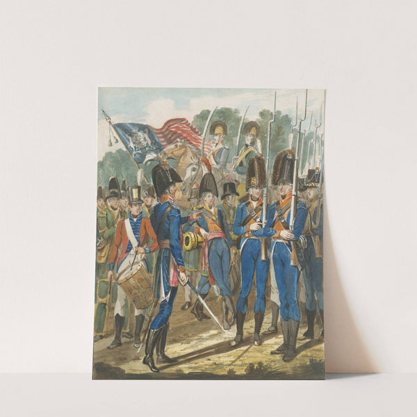Members of the City Troop and Other Philadelphia Soldiery by John Lewis Krimmel