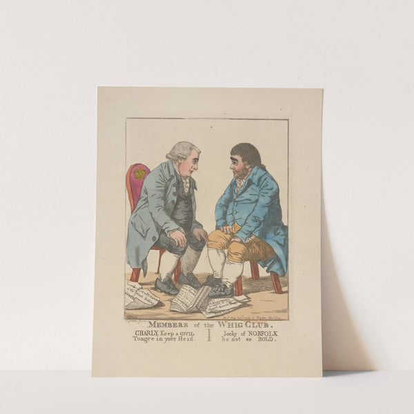 Members of the Whig Club. (1798) by Robert Dighton