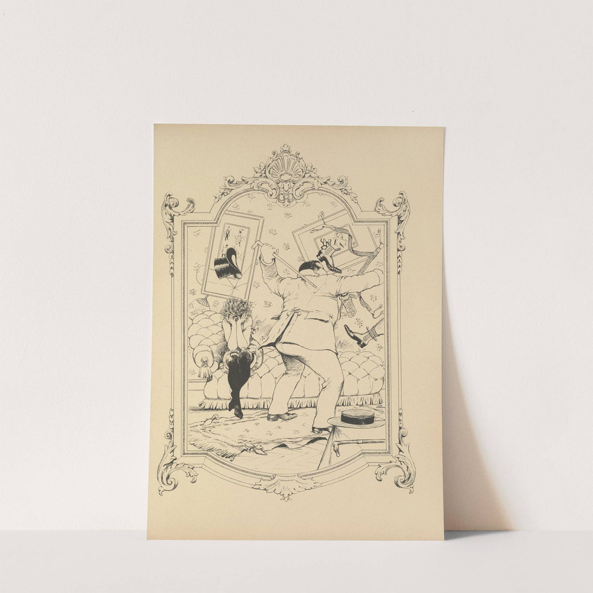 Mémoires d’une glace Pl.06 (1894) by Albert Guillaume