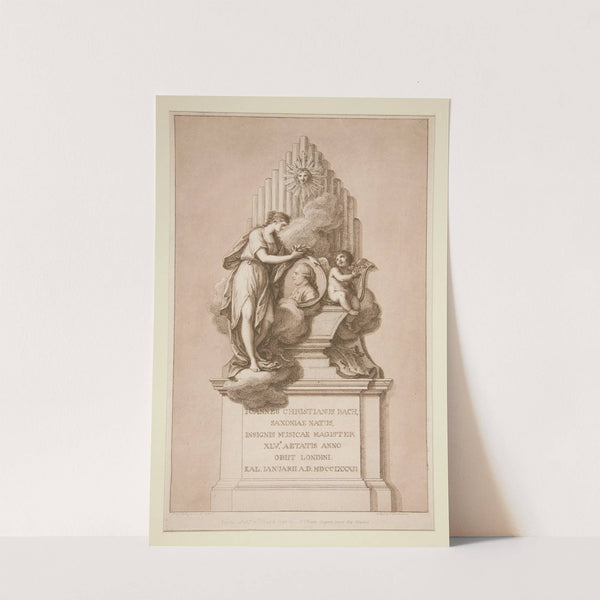 Memorial to Johann Christian Bach (1791) by Francesco Bartolozzi
