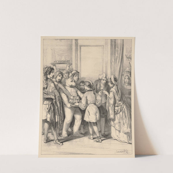 Memories of Carnival, No. 3; The tray of refreshments by Paul Gavarni