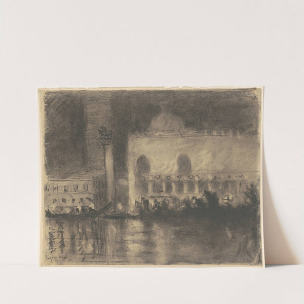 Memory of Venice - the Palazzo Ducale and the Piazzetta by Eugène Vail