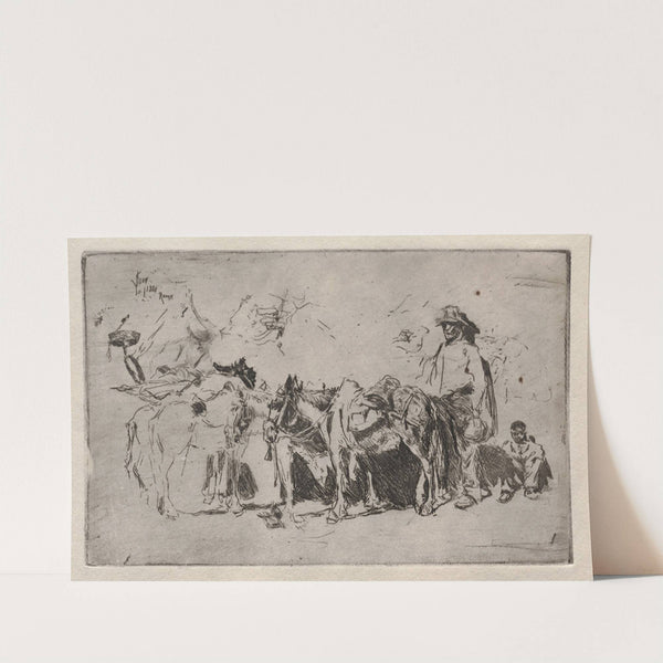 Men and Donkeys, Rome (1880) by Robert Frederick Blum