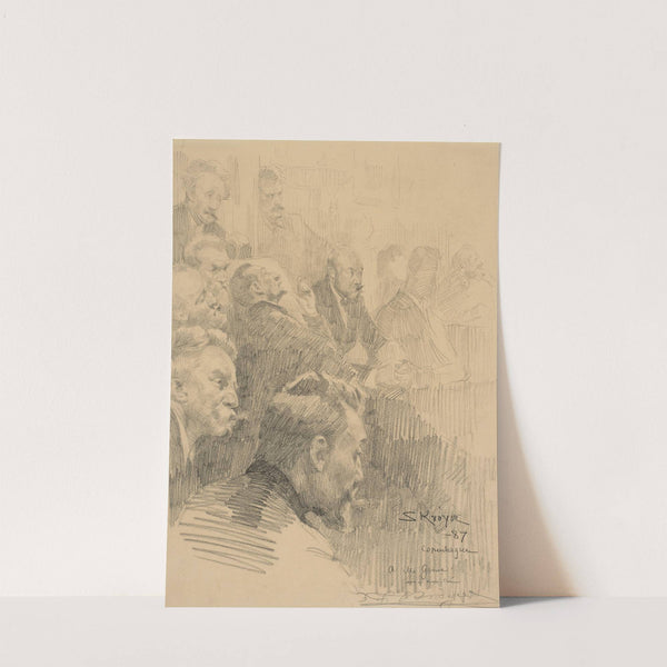 Men listening at a concert (1887) by Peder Severin Krøyer