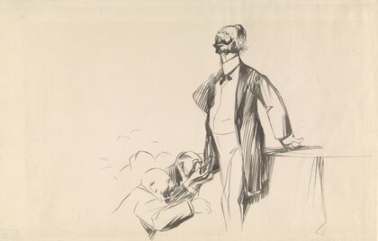 Men Pleading Before Haughty Man