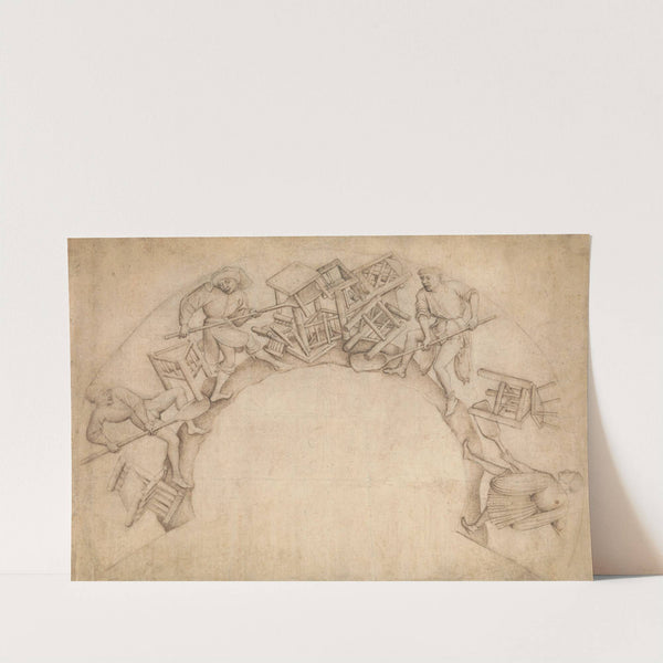 Men Shoveling Chairs (Scupstoel) by Circle of Rogier van der Weyden