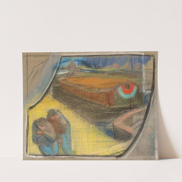 Men Towing a Barge (Study for Boubourouche) (c. 1892) by Henri-Gabriel Ibels