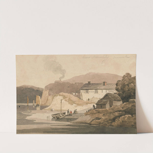 Menabilly boathouse, near Fowey, Cornwall by Samuel Prout