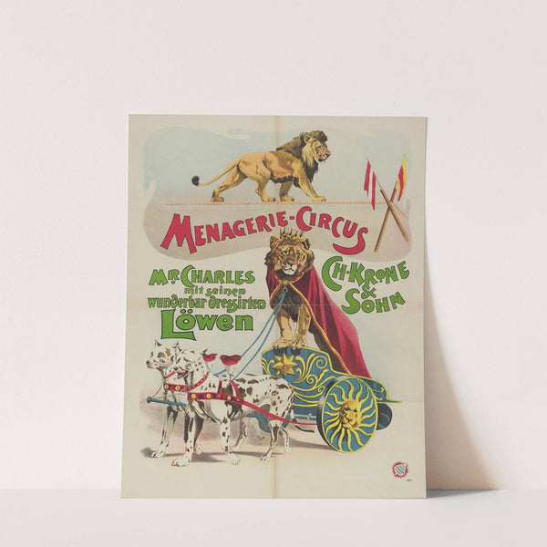 Menagerie-Circus (1899) by Adolf Friedländer Lith.