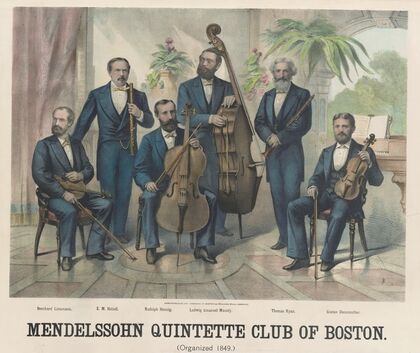 Mendelssohn Quintette Club of Boston (organized 1849) (1878)