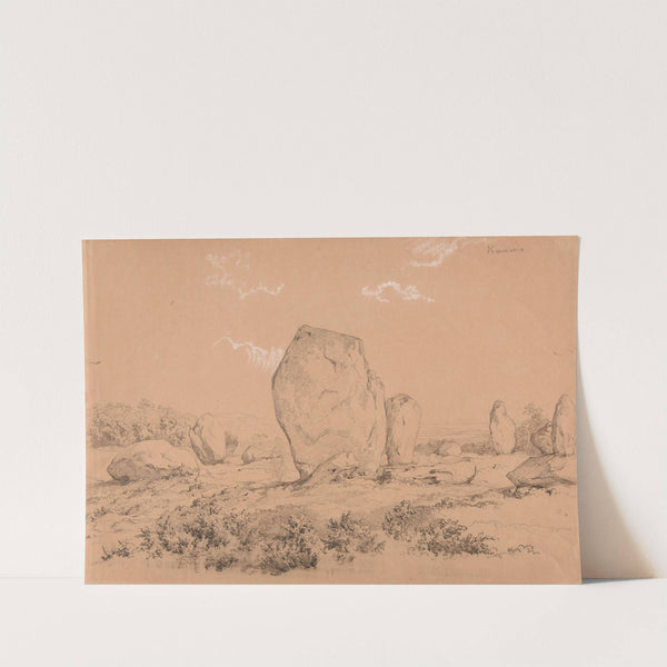 Menhirs à Kermario by Jacques-Raymond Brascassat