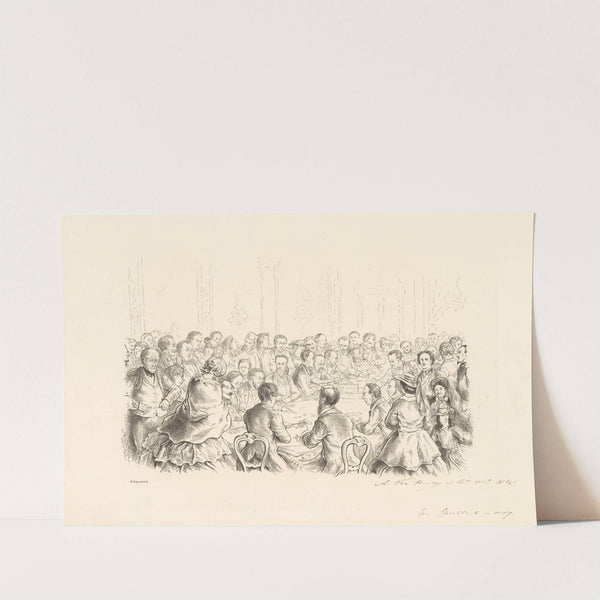 Mensen rondom een speeltafel in een casino (1864) by Alexander Ver Huell