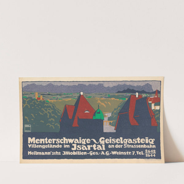 Menterschwaige Geiselgasteig Villengelände im Isartal. Heilmann’sche Immobilien-Gesellschaft (1910) by Ludwig Hohlwein