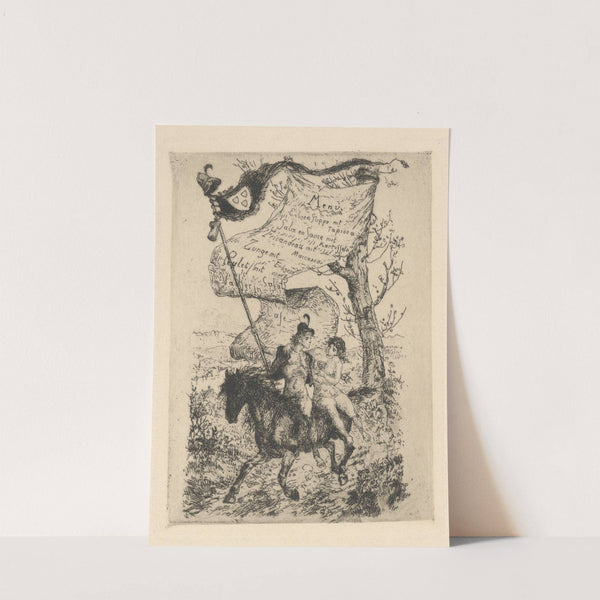 Menu Künstleressen (1893) by Albert Welti