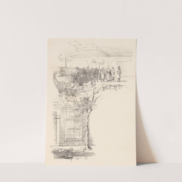 Menukaart voor de Leidsche spaarbank by Theo van Hoytema