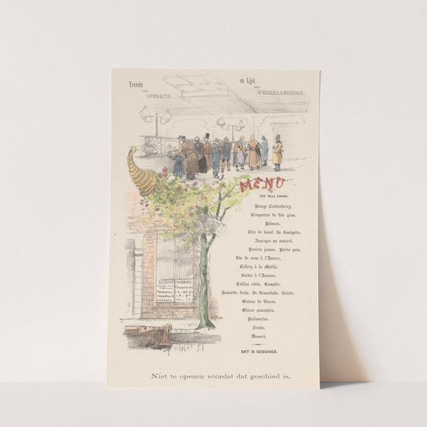 Menukaart voor de Leidsche spaarbank by Theo van Hoytema