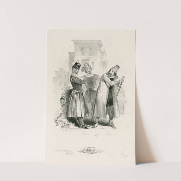 Merchant of Venice, act I, sc. 3 (1845) by Joseph Kenny Meadows