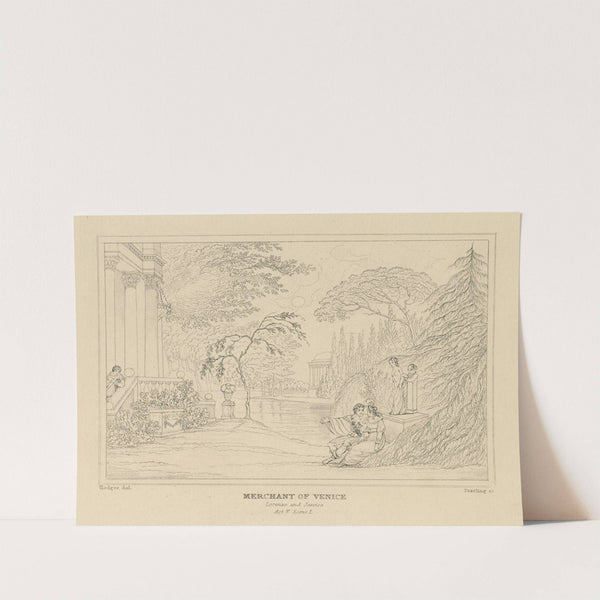 Merchant of Venice, Lorenzo and Jessica, act V, scene 1 (19th century) by William Francis Starling