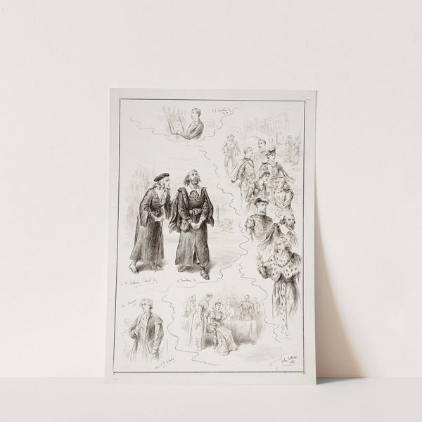 Merchant of Venice, Mr. Arthur Bourchier as Shylock, Oxford University Philothespian Club, December 15, 1883 (1883) by John Jellicoe