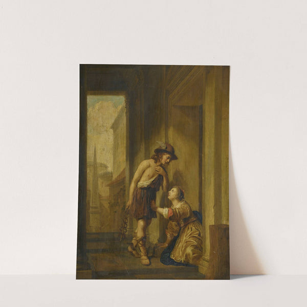 Mercury And Aglauros At The Door Of Herse's Chamber by Jan de Bray