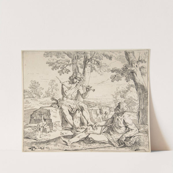 Mercury and Argus (ca. 1630–48) by Simone Cantarini